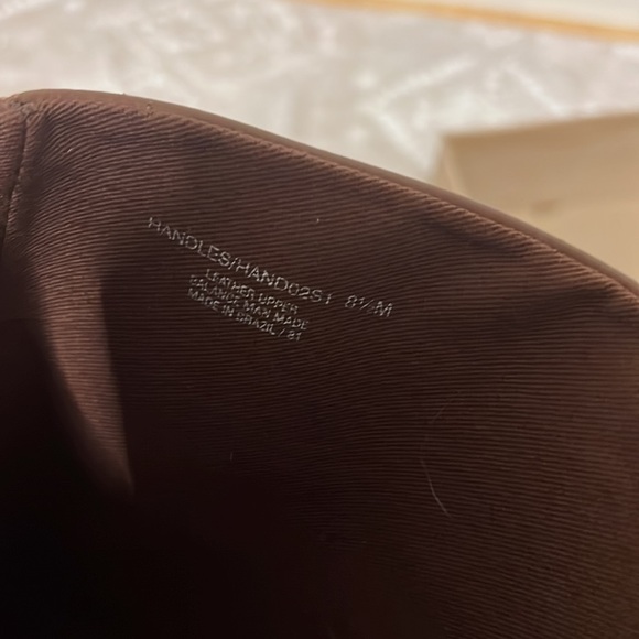 Steve Madden Handles Boots Heeled Cognac Leather Brown - Picture 6 of 6